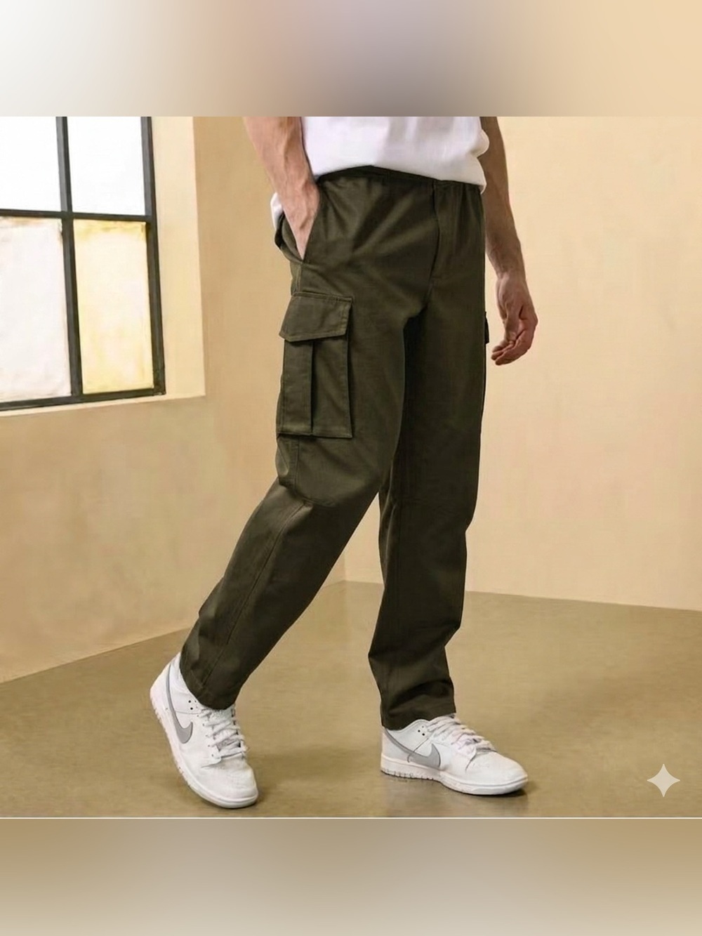 Men's CSG Everett Cargo Pants in Olive - Classic Everyday Style